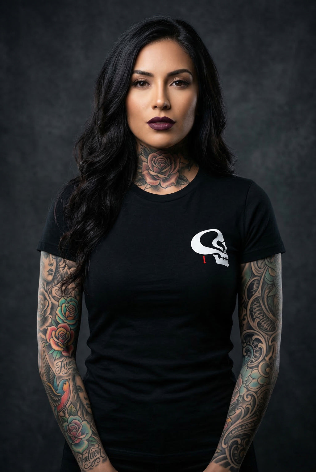 Fallen Angel Tee front on model