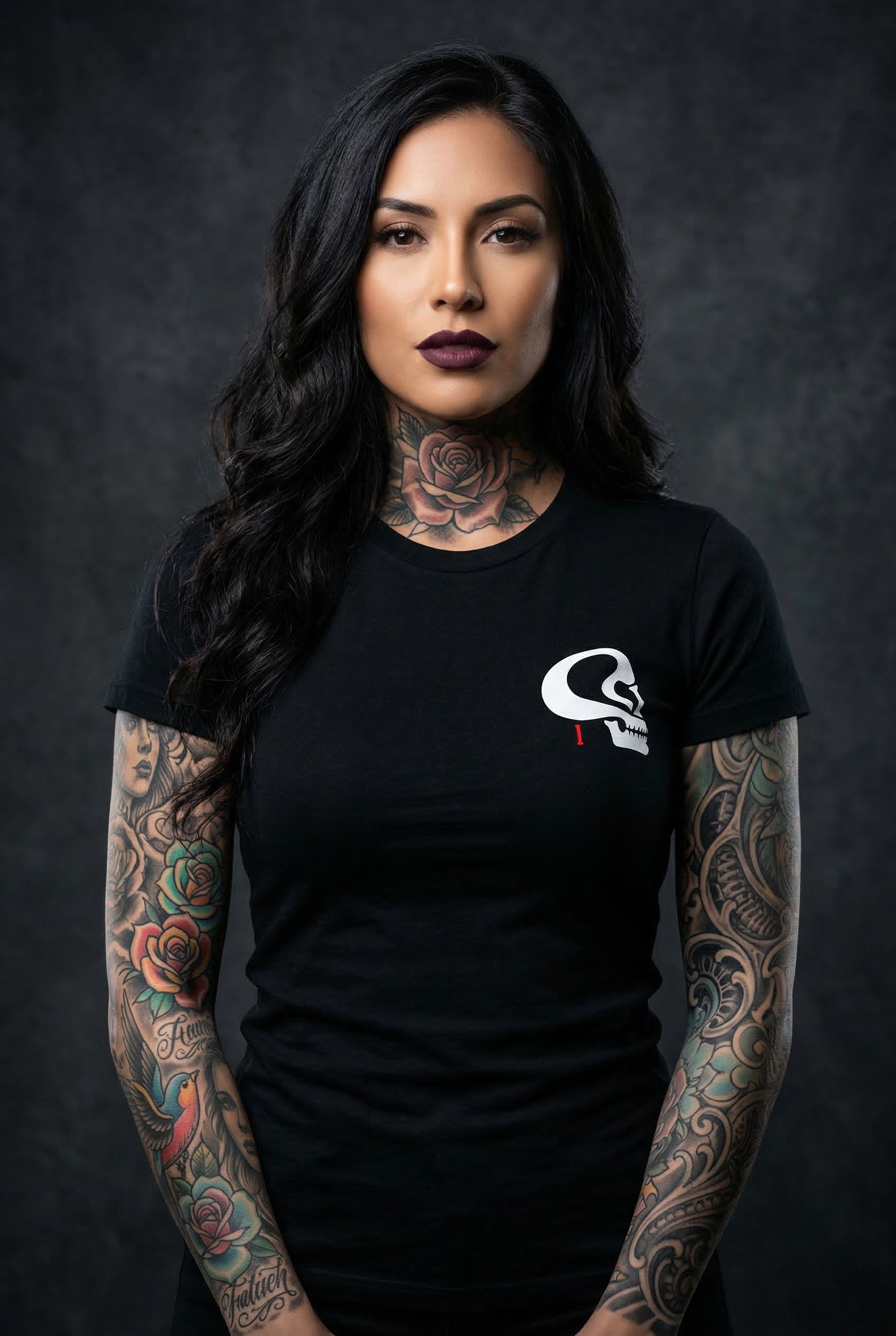 Fallen Angel Tee front on model