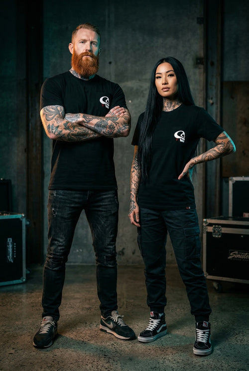 Odin Tee front, studio pair