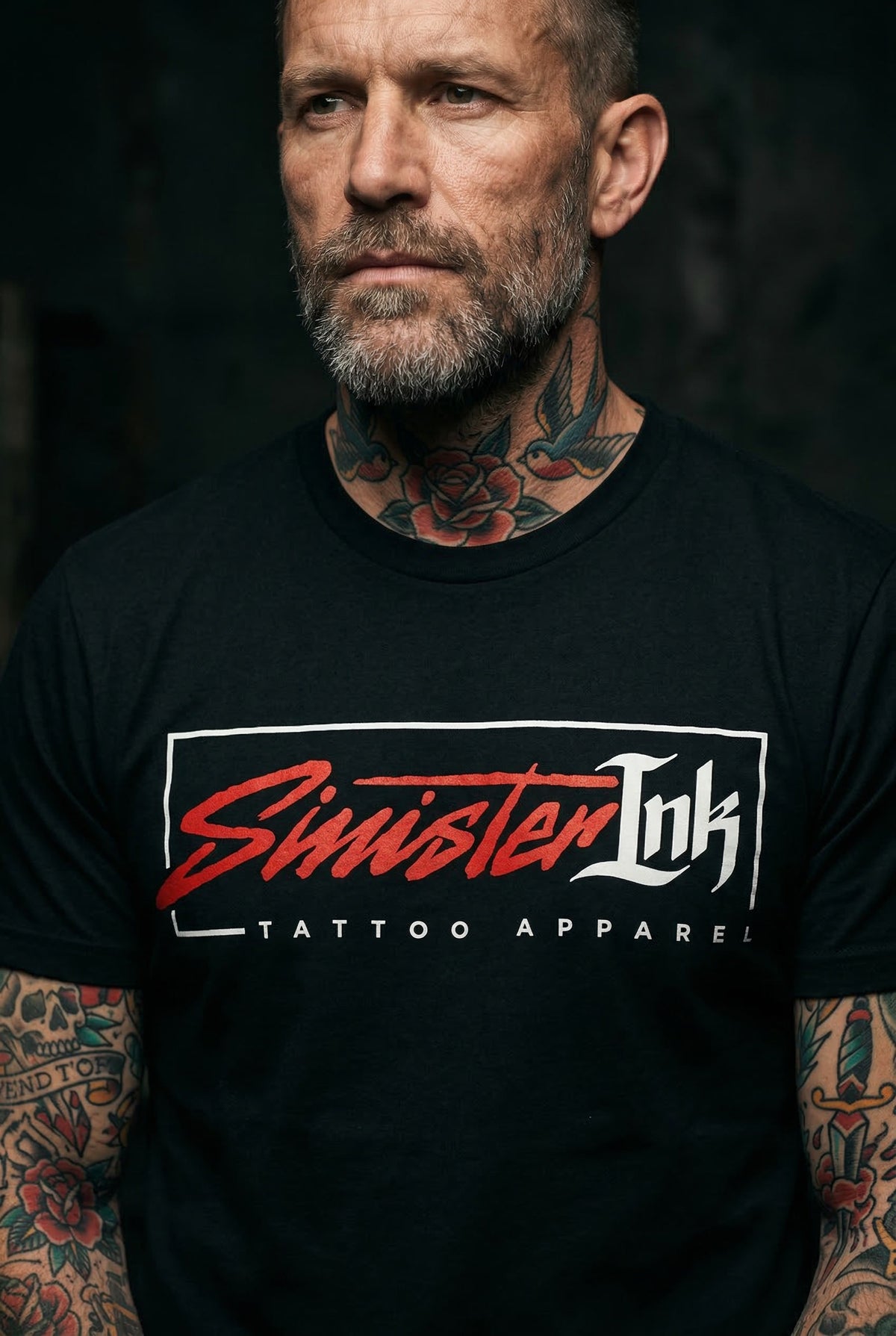 Sinister Ink Original Tee front close-up