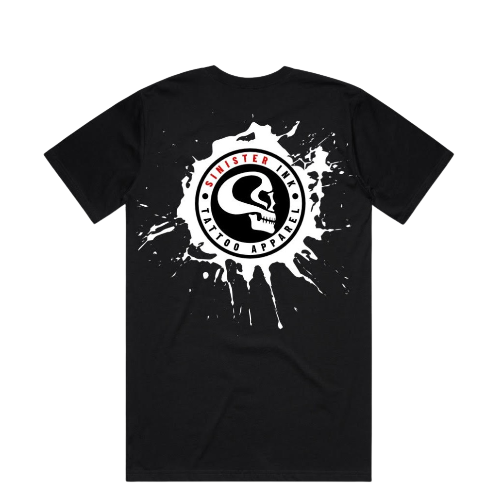 Sinister Ink Original Tee back artwork flat