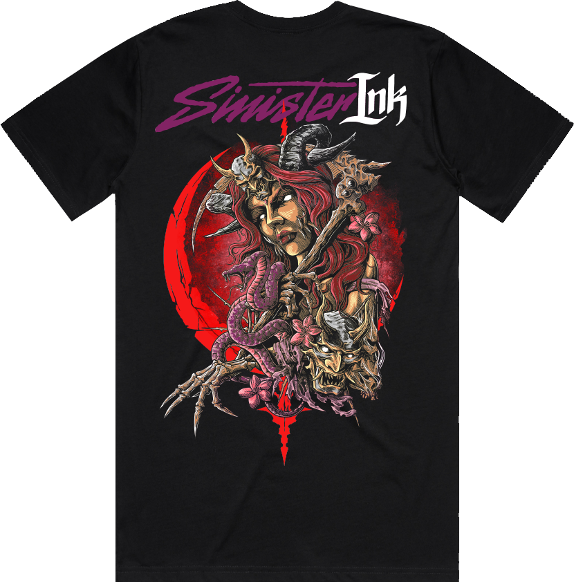 Succubus Tee back artwork flat